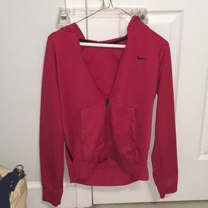 Nike Red zip up jacket